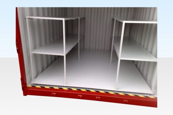 10 x 8ft Flat Floor Bunded Store