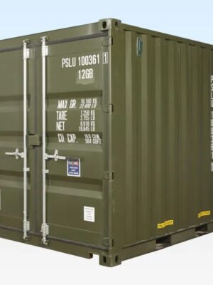 10ft x 8ft Shipping Container (One Trip) Green (RAL 6007)
