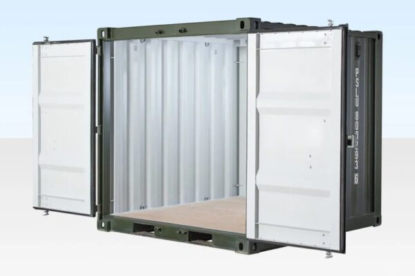 8ft One Trip Shipping Container Green (RAL 6007)