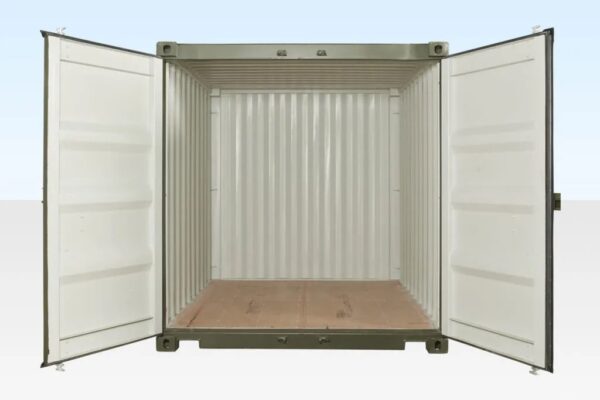 10ft x 8ft Shipping Container (One Trip) Green (RAL 6007)
