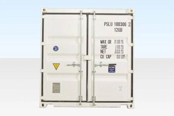 10ft x 8ft Shipping Container (One Trip) White (RAL 9003)