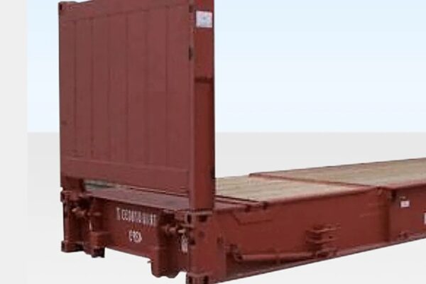 40Ft X 8Ft Used Flat Rack Shipping Container