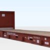 40Ft X 8Ft Used Flat Rack Shipping Container